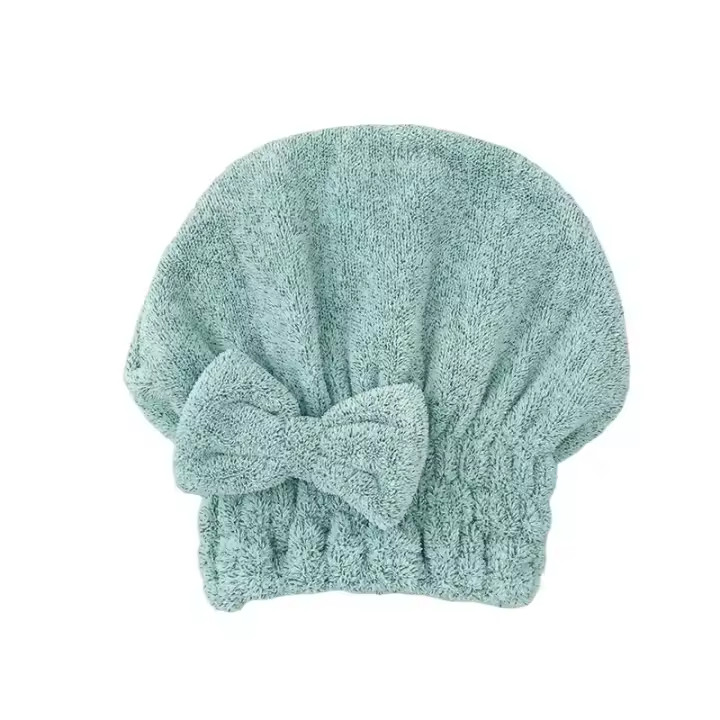 Toalla De Bambú Para Secado Rápido De Pelo Con Lazo Turban De Ducha Para Mujeres Absorbente Anti Encarcelamiento Microfibra - 1