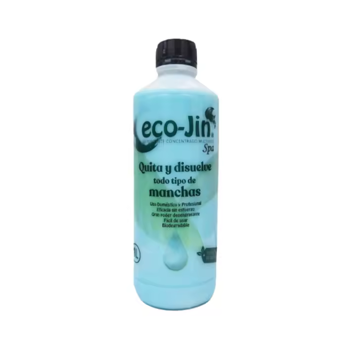 ECOJIN ORIGINAL SPA AZUL AROMA A LIMPIO DE LABONCLER 1 LITRO limpiador Multiusos Concentrado y Desengrasante - Quitamanchas 1L - Sin Sulfatos y Antical - LIMPIAYBRILLA  ECO JIN  Limpiador Multiusos  Concentrado ECO-JIN sin tóxicos que perjudiquen la salud - 1