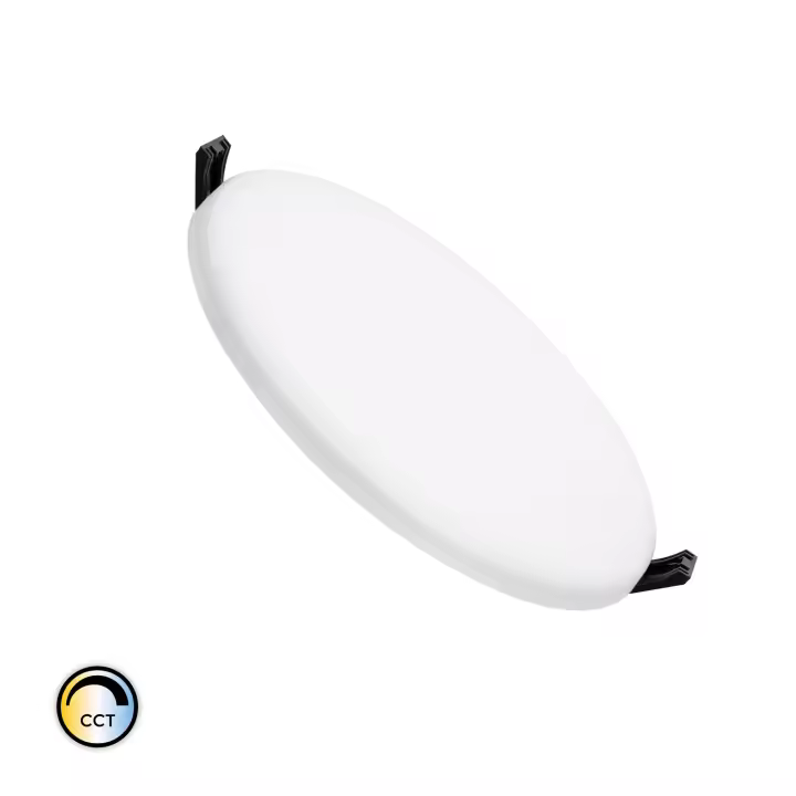Ledkia Placa LED 18W Circular Surface CCT Corte Ø 160 mm IP54 Seleccionable (Cálido-Neutro-Frío) - 1