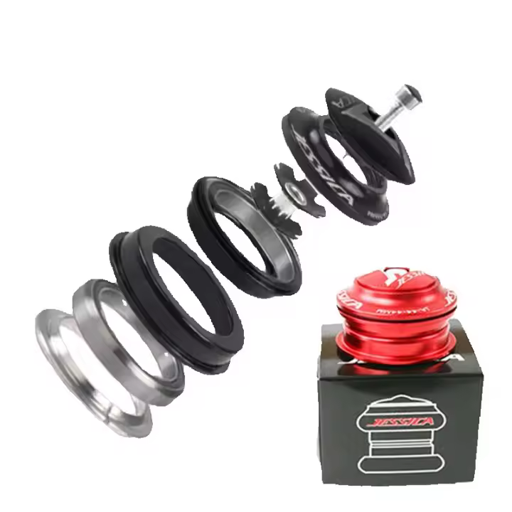 JESSICA Headset De Bicicleta 34/44/44-55/44-56mm Para Montaña Y Carretera Compatible Con Tubo De 28.6mm Aleación De Aluminio Headset De Marco De Bicicleta - 1