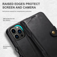 SUTENI Funda De Teléfono De Cuero Magnética Para iPhone Con Porta Tarjetas Diseño De Cierre En Forma De Concha Compatible Con Modelos Diferentes - details 9