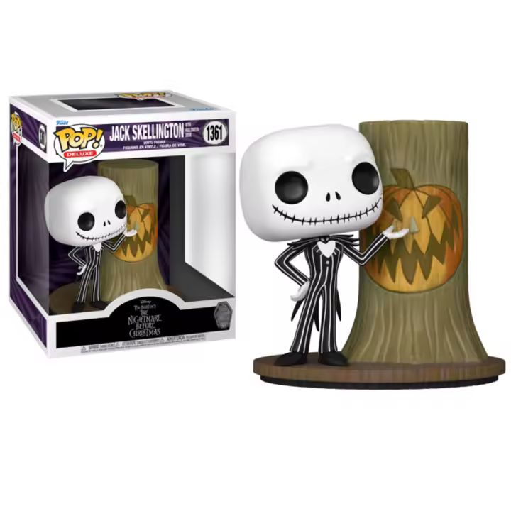 FIGURA FUNKO POP DISNEY NIGHTMARE BEFORE CHRISTMAS PESADILLA ANTES DE NAVIDAD JACK SKELLINGTON WITH HALLOWEEN DOOR 15 CM - Nuevo a Estrenar - Original FUNKO - Miniatura POP - Figura de Colección Funko - 1