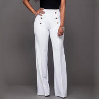 Nuevos Pantalones Anchos De Verano Estilo Delgado Micro Bell Bottoms Para Mujer Corte Slim Casual De Pierna Larga - details 5