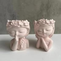 Molde De Silicona Para Vaso De Hueso De Mujer DIY Hecho a Mano Florero Epoxy Resina Plástico Decoración Del Hogar - details 4