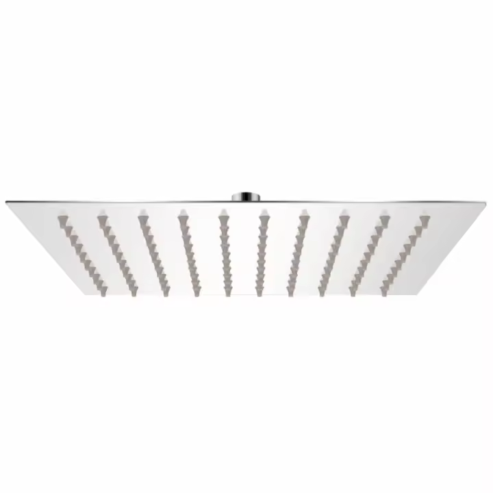 vidaXL Cabezal de ducha cuadrado efecto lluvia acero inoxidable 20x20 - 1