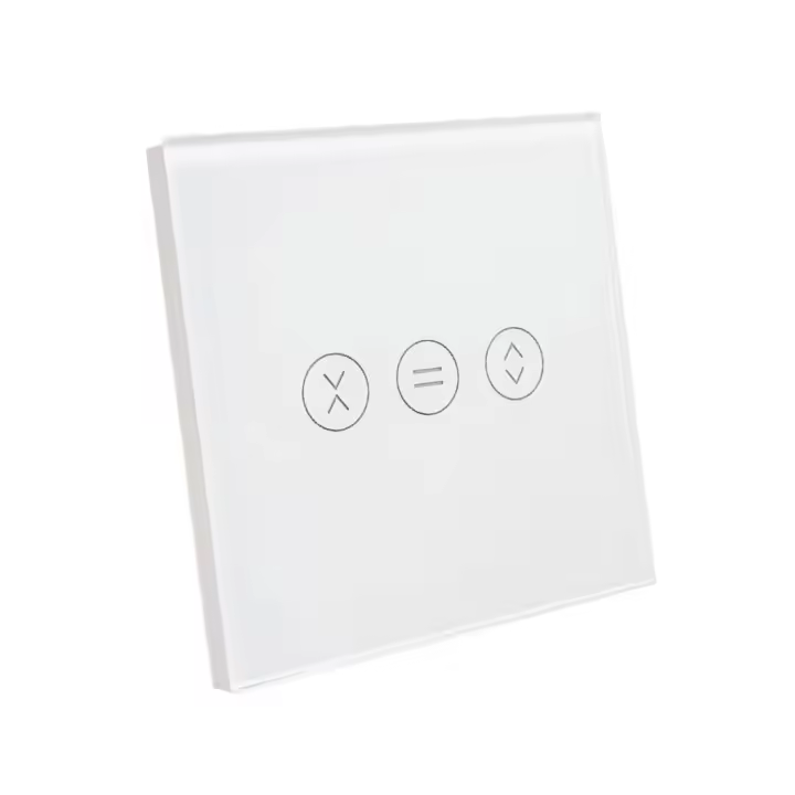 LED ATOMANT Interruptor de Cristal para Persiana Wifi. Interruptor Inteligente Mediante APP del Telefono. Compatible con Alexa y Google Home. Pulsador Tactil para Motor Persianas/Cortinas - 1