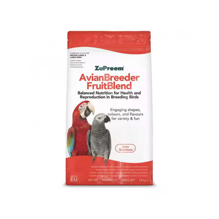Pienso ZUPREEM BREEDER FRUITBLEND para Aves de Tamaño Mediano y Grande, 18 Kg - 1