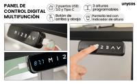 UNYCOS Marco de Escritorio Eléctrico Elevable - Core Dual - Estructura Ajustable con Puerto USB 3.0 y Panel de Control LED - details 4