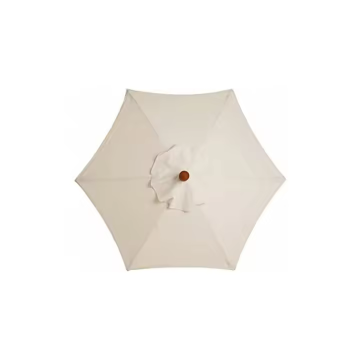 Funda de recambio para parasol de 6 varillas - 3 m - Impermeable - Anti-Ultravioleta - Blanco - 1