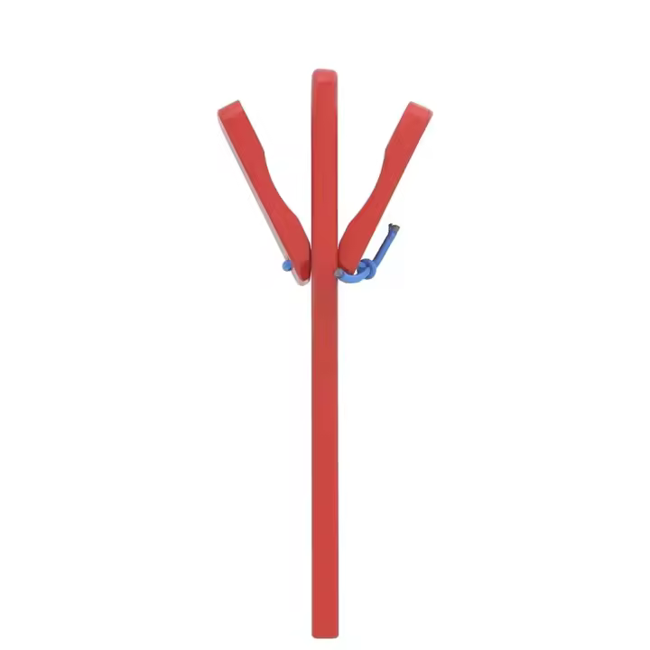 Juguete Educativo Musical De Madera Roja Para Niños Instrumento De Percusión Orff Rocking Hand-Rocking Rattle Board - 1