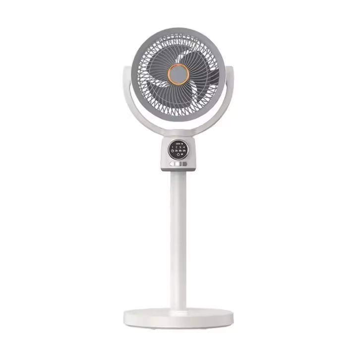Ventilador de suelo eléctrico con circulación de aire, USB, con luz nocturna, control remoto, temporizador para el hogar, altura ajustable - 1