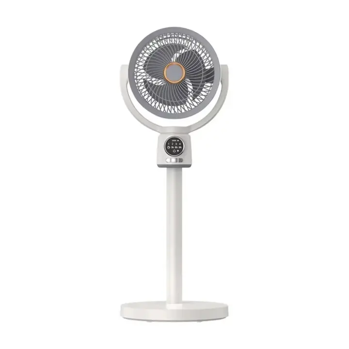 Ventilador de suelo eléctrico con circulación de aire, USB, con luz nocturna, control remoto, temporizador para el hogar, altura ajustable - 1