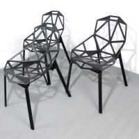Silla MAGIS CHAIR Diseñada por Konstantin Grcic Aluminio Fundido 59x55x82cm Altura Asiento 45cm Interior y Exterior Comedor Oficina Salón Teletrabajo Cocina - SpazioLuzio - details 0