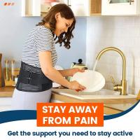 Cinturón De Soporte Lumbar Ajustable Para Hombres Y Mujeres Alivio De La Ciática Transpirable Y Cómodo Para Adultos Mayores De 13 Años - details 12