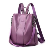 Mochila De Piel antirobo para Mujer, vintage Bolso de Hombre, mochila Viaje Alta capacidad - details 3