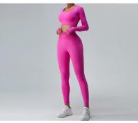 Top Deportivo De Manga Larga Para Mujer Sexy Cruzado En La Espalda Rápido Secado Yoga Gimnasio Entrenamiento Crop Top Casual - details 13