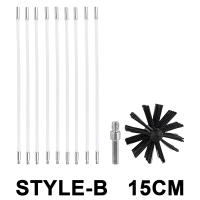 Juego De Limpieza De Campana Flexible 150mm Con Cepillo Y Varilla De Limpieza De Soot Herramientas Para Limpieza De Tubo Secador De Campana Material De Nylon - details 9