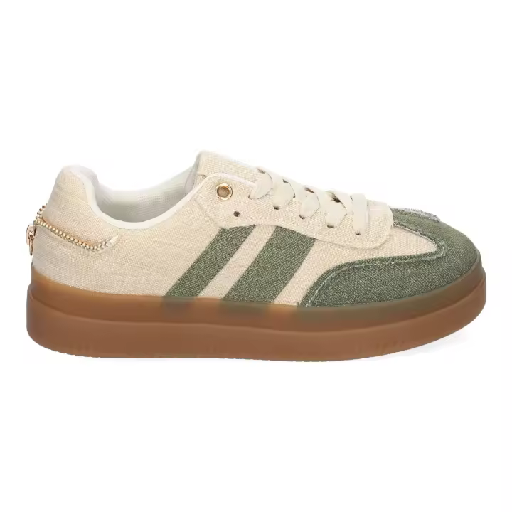 PuntoSalao Deportivas planas cómodas para mujer color verde XX-83 - 1