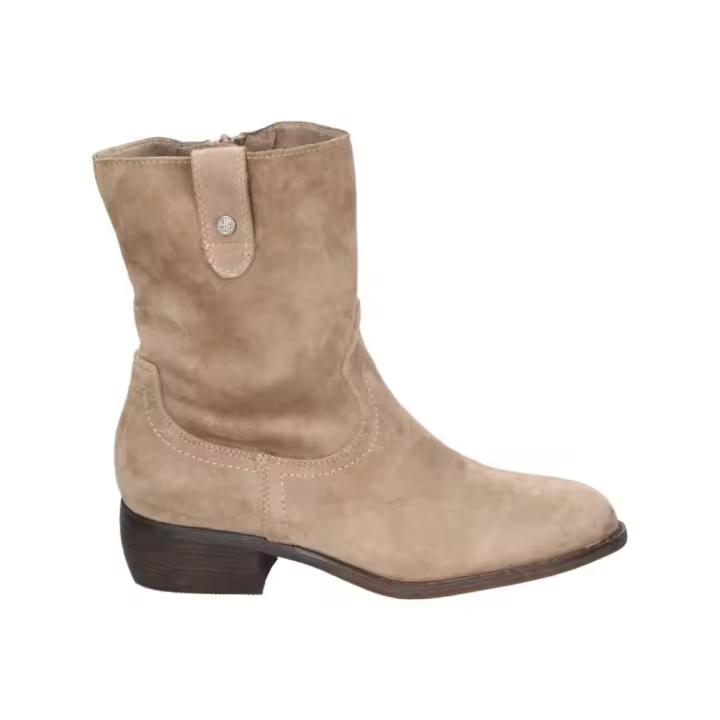 BUONAROTTI | Botines Camperos Buonarotti para Mujer – Botines Planos en Color Beige – Botín Cowboy con Cremallera Lateral – Estilosos – Cómodos y Versátiles – Moda – Modelo 2A-1496 - 1