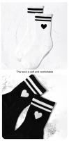 6 Pares De Calcetines Para Mujer Con Barra Paralela Moda Versátil Y Divertida Comodidad Y Respirabilidad Casual Talla Única - details 3