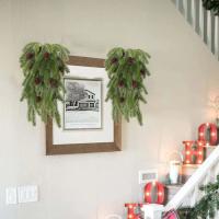 Planta Artificial De Pino Con Hojas Y Conos De 80cm 5 Ramas Colgante Para Decoración De Navidad Y Hogar Material Plástico - details 5