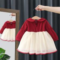 Vestido De Princesa Para Bebé Niña Con Lentejuelas Y Lazo Vestido Lindo Para Cumpleaños En Primavera Y Otoño Talla True to Size Material Poliéster - details 3
