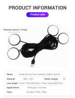 BLALION Luz Ambiental LED Para Coche Con USB Iluminación De Ambiente De Color Neón Para Decoración Del Interior Del Coche - details 8