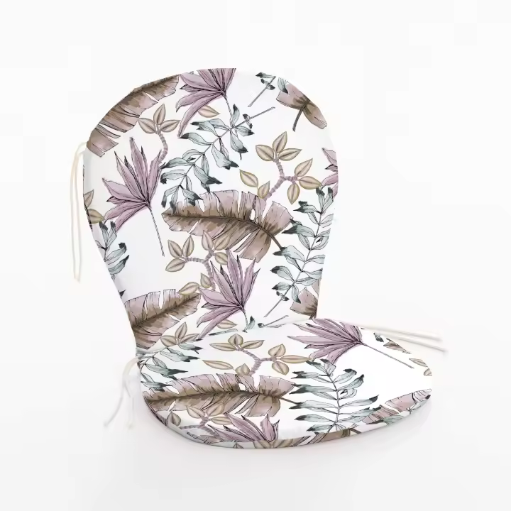 BL Belum Cojín para Silla de Exterior Impermeable y Resistente Al Sol con Cordones Laterales y Banda de Fijación - 1