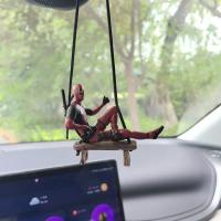 Colgante De Coche Creativo Anime Deadpool Accesorios Para Interiores De Coche Colgante Para Espejo Retrovisor Partes De Dibujos Animados - details 15