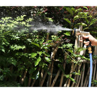 Pistola De Agua Multifuncional Para Jardín Y Lavado De Coche Con 9 Modos De Roce Alta Presión Manija De Malla Metálica Para Riego Del Jardín - details 11