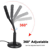 Micrófono De Escritorio USB Plug & Play Omnidireccional Para PC Y Laptop Micrófono De Condensador Para Juegos Grabación Chateo Cantar Reuniones - details 2