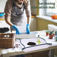 Manta De Plantación Plegable Y Impermeable De 50CM En Tela Oxford Para Repotear Flores Y Macetas Matriz De Jardinería - details 1