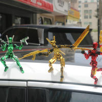 Muñeca Mágica De Metal Electroplateada 13 Juego De Construcción 3D Figura De Bloques DIY Regalo Para Niños Actividad De Alivio Del Estrés - details 1