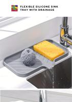 Organizador De Cocina Multifuncional Flexible Con Drenaje Y Antideslizante Soporte Para Jabón Y Esponja Espacioso Y Ecológico - details 0