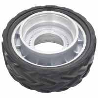 vidaXL Rueda para rueda de remolque jockey aluminio y goma Ø19,5x10 cm - details 3
