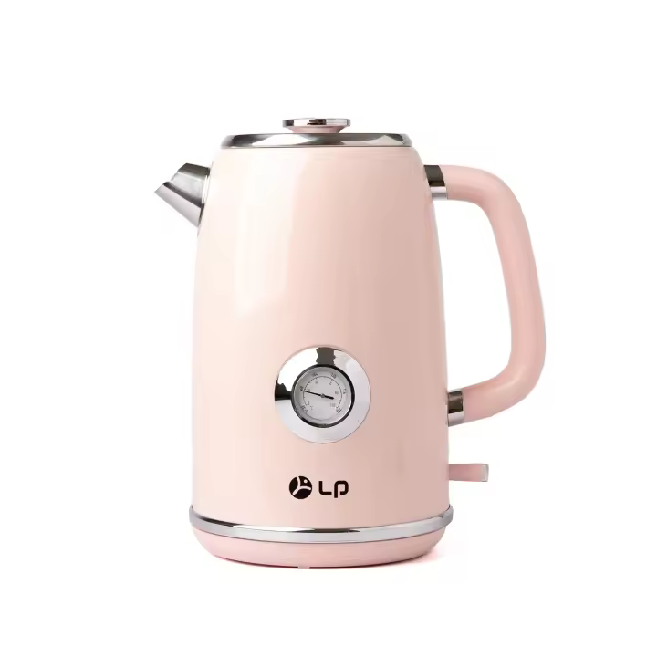Hervidor eléctrico de 1.8L, 1800 W, acero inoxidable con tostadora combinable, estilo retro - 1