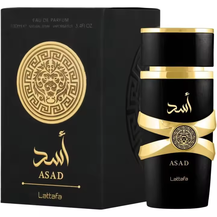 Lattafa Asad Perfume, fragancia refrescante de madera y almizcle, 100 ml, perfume unisex - 1