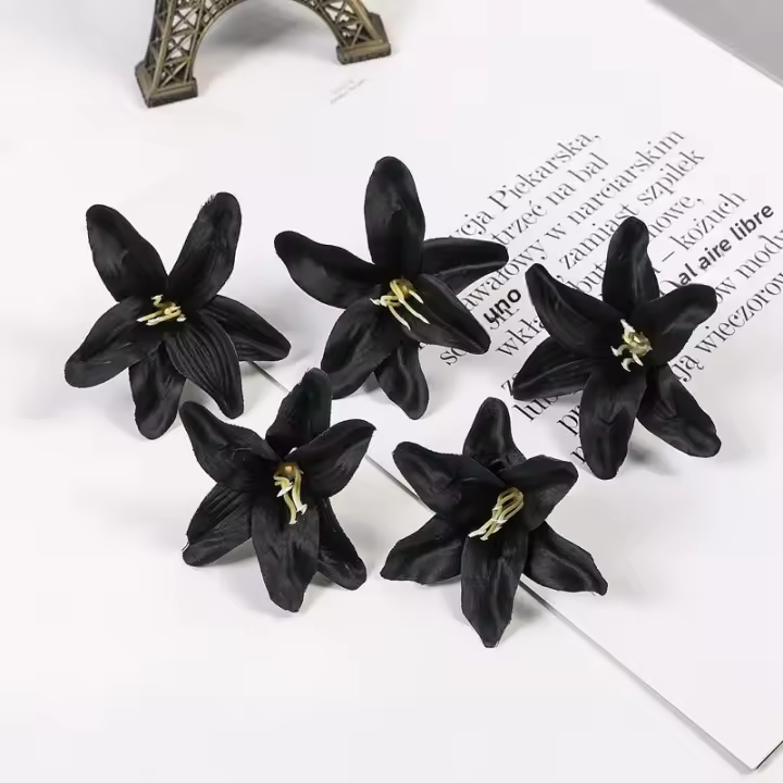 20PCs Flores Artificiales De Seda Lirio Para Decoración De Hogar Bodas DIY Accesorios De Corona Decoración De Habitaciones - 1
