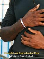 Pulseras para Hombres Pareja Enamorados Familia Compañeros, 21 cm Largo, para Mujeres Hombres - details 2