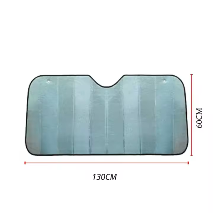 HOGARISIMO Parasol Parabrisas aluminio Coche Parasol Coche Delantero plateado Plegable, quitasol reflectante Protección Rayos UV Parabrisas, Parasol Ventana Delantera, Coches, Furgonetas.60x130CM, 70x140CM ,80x170CM,90 x150CM - 1