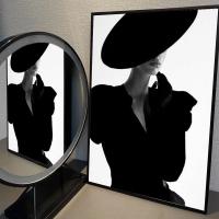 Póster De Fotografía Vintage En Blanco Y Negro Moderno Autoadhesivo Impermeable Para Decoración De Pared 1pc Accesorios De Hogar - details 13