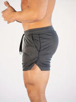 Shorts De Verano Para Hombres Fitness Gimnasio Ropa Deportiva Correr Senderismo Shorts Deportivos De Running Con Cinturón Elástico - details 4