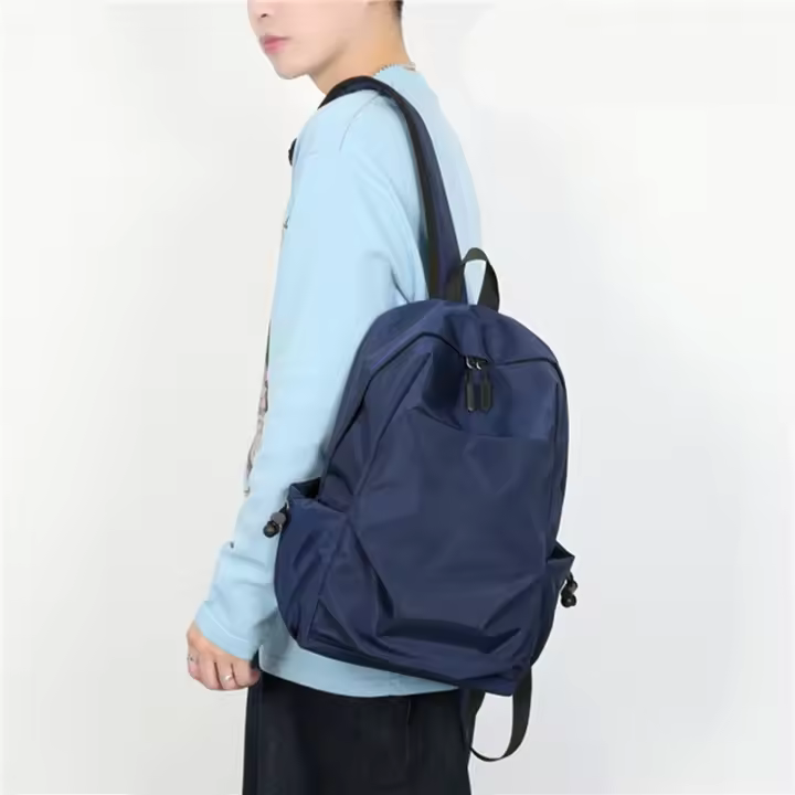 Mochila Mini Para Hombre Negra De Moda Pequeña Bolso Escolar De Hombro Diseñador De Lona Impermeable Deportes Viaje 2023 - 1