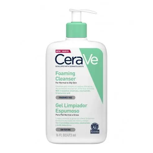 CERAVE GEL LIMPIADOR ESPUMOSO 473 ML - 1