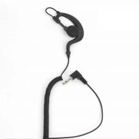 Auricular De Radio Con Gancho Para Oído 3.5mm Single Ear Hook Headset Con Clip Y Cable Coilado Para Walkie Talkie - details 4