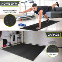 Fitness Puzzle para Suelos de Gimnasio 1.2cm/2cm  18/28/8PCS Set de Protección Goma Espuma Losas Caucho para Máquinas de Deporte, Alfombrilla Protector Expandible Tatami Tapiz Alfombra Colchonetas Pesas Gym - details 7