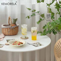 Vaso De Vidrio Transparente Con Tapa Y Pajita 600ml 1/2PCS Para Bebidas Y Café Frío Vaso De Bebida Ecológico De Forma Redonda - details 3