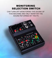Tarjeta De Sonido Bluetooth Q-12 Con Mixer De 4 Canales Y 48V Para Sistema De Escritorio Estéreo Interfaz De Conexión Para Computadora - details 7