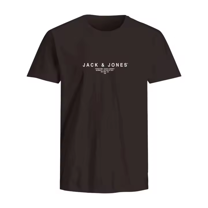 Camiseta de Manga Corta Jack&Jones Harris para hombre en color negro - 1