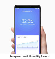 Reloj Digital Inteligente Xiaomi Mijia Con Bluetooth 4.0 Higrómetro Y Termómetro E-ink Herramientas De Medición Para El Hogar - details 4